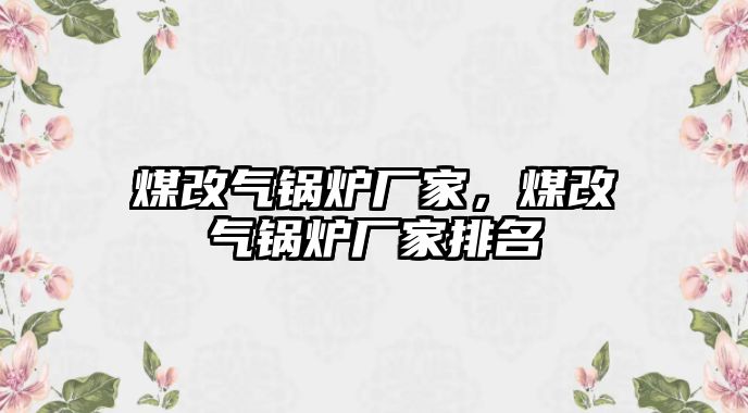 煤改氣鍋爐廠家，煤改氣鍋爐廠家排名