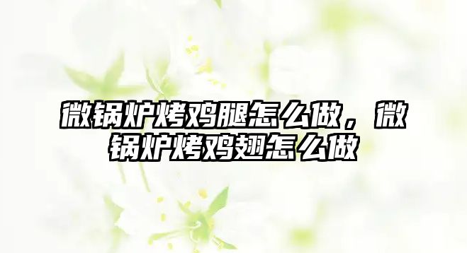 微鍋爐烤雞腿怎么做，微鍋爐烤雞翅怎么做