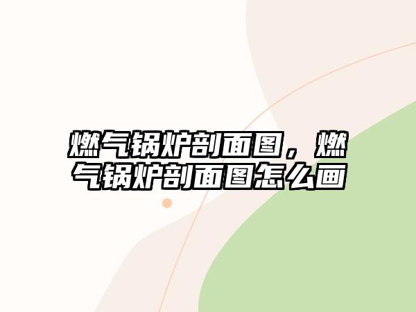 燃?xì)忮仩t剖面圖，燃?xì)忮仩t剖面圖怎么畫