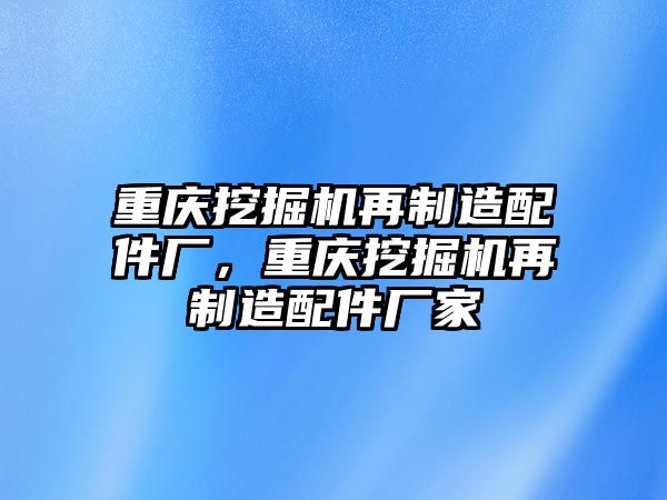 重慶挖掘機再制造配件廠，重慶挖掘機再制造配件廠家