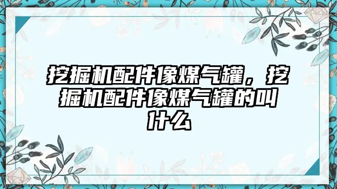 挖掘機(jī)配件像煤氣罐，挖掘機(jī)配件像煤氣罐的叫什么