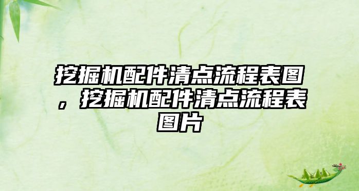 挖掘機(jī)配件清點(diǎn)流程表圖，挖掘機(jī)配件清點(diǎn)流程表圖片