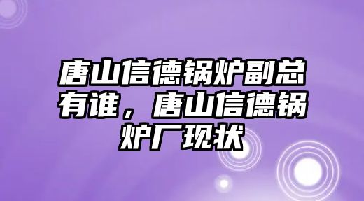 唐山信德鍋爐副總有誰，唐山信德鍋爐廠現(xiàn)狀