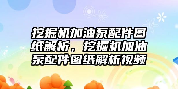 挖掘機(jī)加油泵配件圖紙解析，挖掘機(jī)加油泵配件圖紙解析視頻