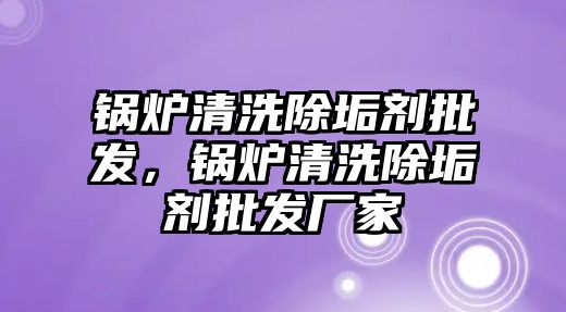 鍋爐清洗除垢劑批發(fā)，鍋爐清洗除垢劑批發(fā)廠家