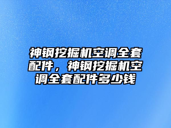 神鋼挖掘機(jī)空調(diào)全套配件，神鋼挖掘機(jī)空調(diào)全套配件多少錢