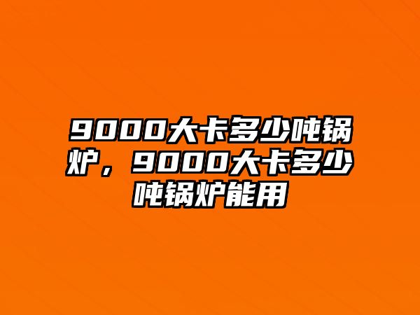 9000大卡多少噸鍋爐，9000大卡多少噸鍋爐能用