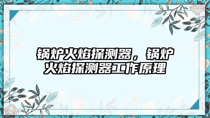 鍋爐火焰探測器，鍋爐火焰探測器工作原理