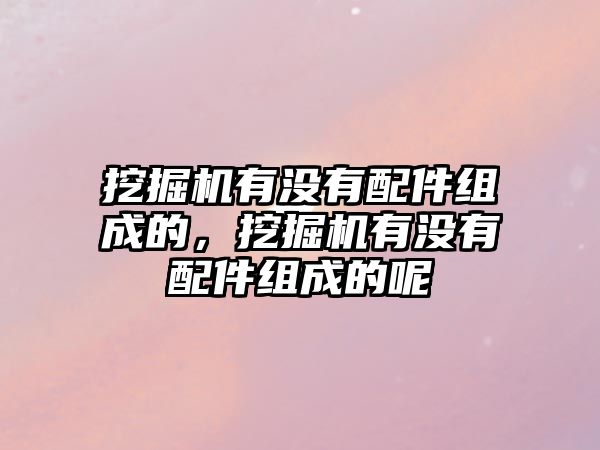 挖掘機有沒有配件組成的，挖掘機有沒有配件組成的呢