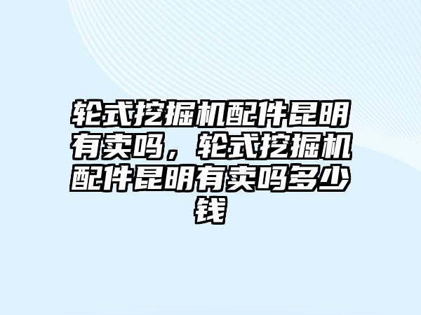 輪式挖掘機(jī)配件昆明有賣(mài)嗎，輪式挖掘機(jī)配件昆明有賣(mài)嗎多少錢(qián)