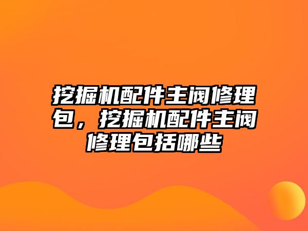 挖掘機配件主閥修理包，挖掘機配件主閥修理包括哪些