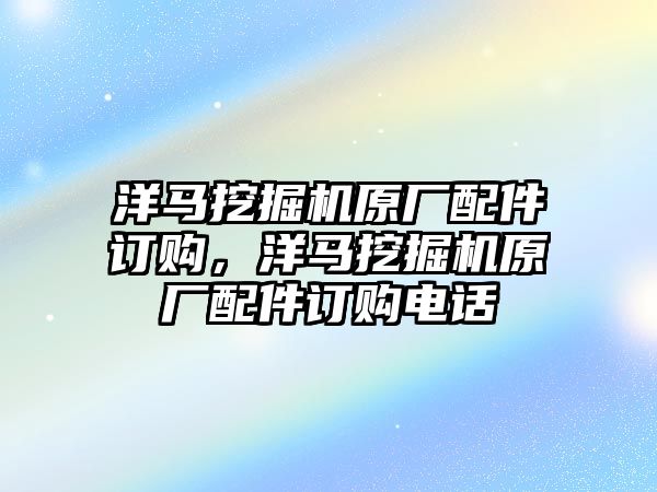 洋馬挖掘機(jī)原廠配件訂購，洋馬挖掘機(jī)原廠配件訂購電話