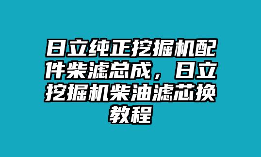 日立純正挖掘機(jī)配件柴濾總成，日立挖掘機(jī)柴油濾芯換教程