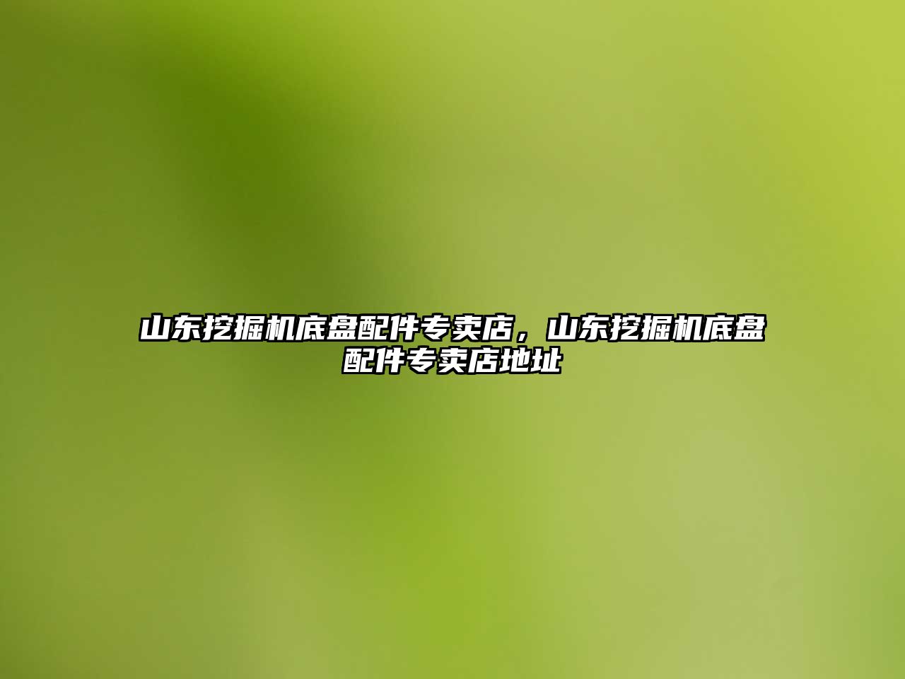 山東挖掘機(jī)底盤配件專賣店，山東挖掘機(jī)底盤配件專賣店地址