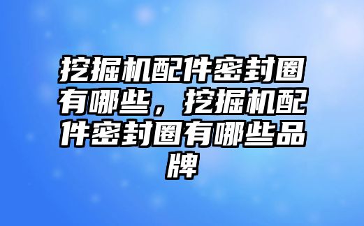 挖掘機(jī)配件密封圈有哪些，挖掘機(jī)配件密封圈有哪些品牌