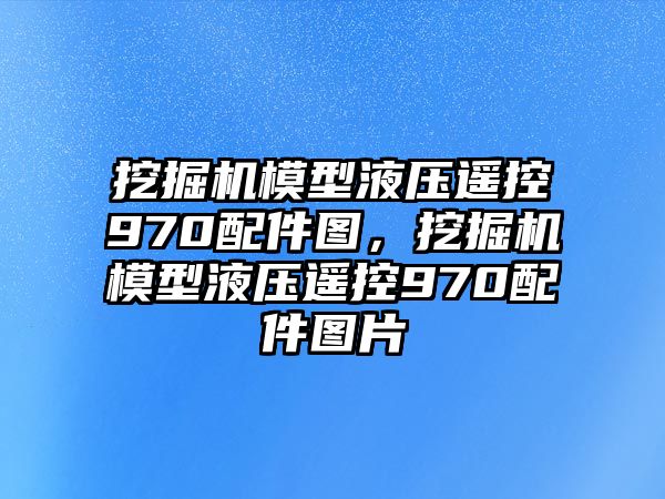 挖掘機模型液壓遙控970配件圖，挖掘機模型液壓遙控970配件圖片