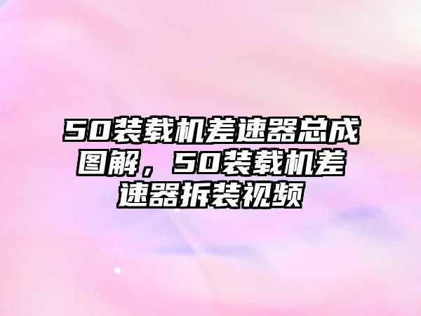 50裝載機(jī)差速器總成圖解，50裝載機(jī)差速器拆裝視頻