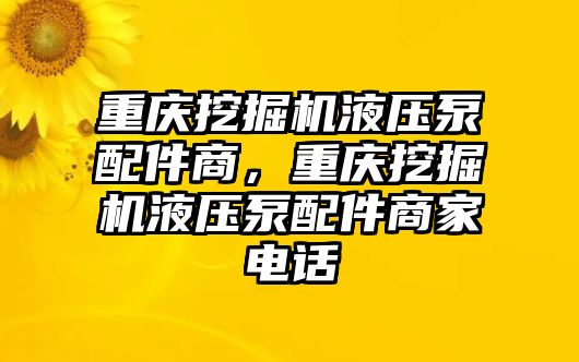 重慶挖掘機(jī)液壓泵配件商，重慶挖掘機(jī)液壓泵配件商家電話