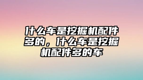 什么車(chē)是挖掘機(jī)配件多的，什么車(chē)是挖掘機(jī)配件多的車(chē)