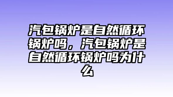 汽包鍋爐是自然循環(huán)鍋爐嗎，汽包鍋爐是自然循環(huán)鍋爐嗎為什么