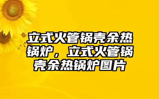 立式火管鍋殼余熱鍋爐，立式火管鍋殼余熱鍋爐圖片