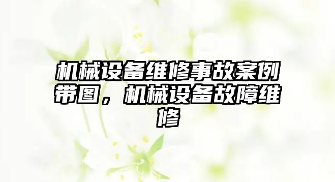 機(jī)械設(shè)備維修事故案例帶圖，機(jī)械設(shè)備故障維修