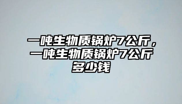 一噸生物質(zhì)鍋爐7公斤，一噸生物質(zhì)鍋爐7公斤多少錢