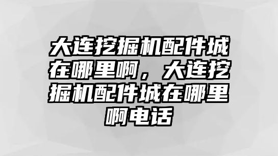 大連挖掘機(jī)配件城在哪里啊，大連挖掘機(jī)配件城在哪里啊電話