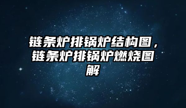 鏈條爐排鍋爐結(jié)構(gòu)圖，鏈條爐排鍋爐燃燒圖解