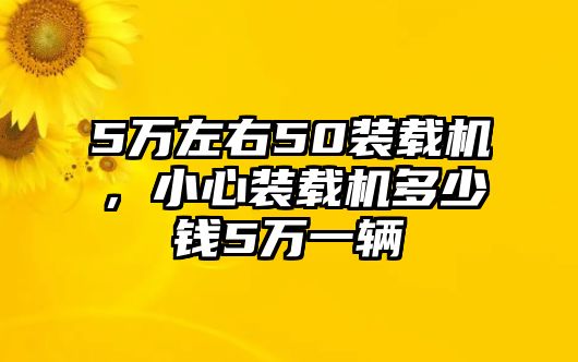 5萬(wàn)左右50裝載機(jī)，小心裝載機(jī)多少錢(qián)5萬(wàn)一輛