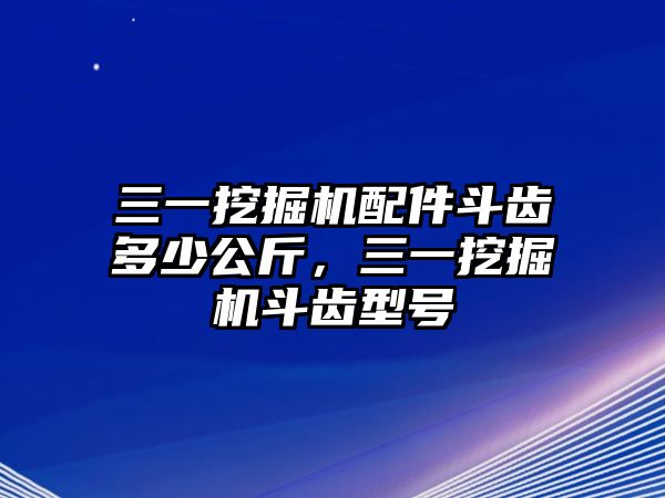 三一挖掘機(jī)配件斗齒多少公斤，三一挖掘機(jī)斗齒型號(hào)