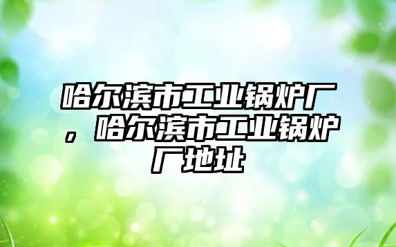 哈爾濱市工業(yè)鍋爐廠，哈爾濱市工業(yè)鍋爐廠地址