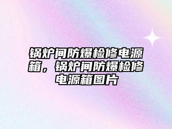 鍋爐間防爆檢修電源箱，鍋爐間防爆檢修電源箱圖片