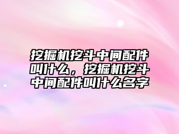 挖掘機挖斗中間配件叫什么，挖掘機挖斗中間配件叫什么名字