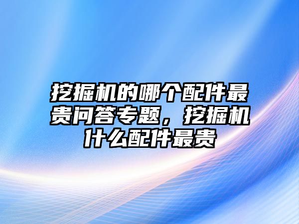 挖掘機(jī)的哪個(gè)配件最貴問答專題，挖掘機(jī)什么配件最貴