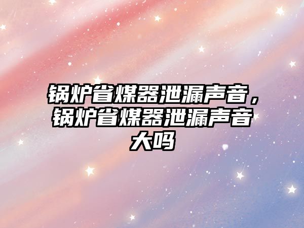 鍋爐省煤器泄漏聲音，鍋爐省煤器泄漏聲音大嗎