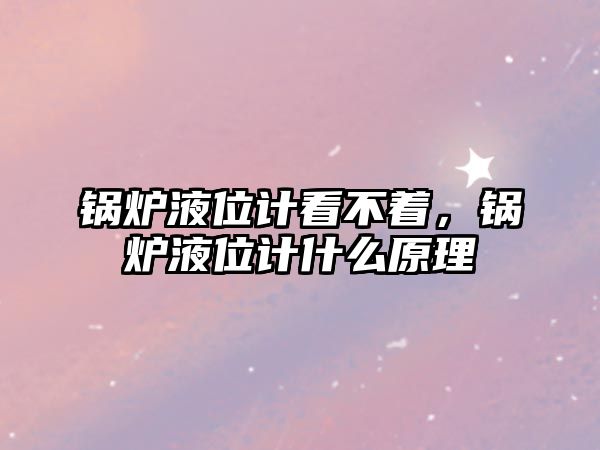 鍋爐液位計(jì)看不著，鍋爐液位計(jì)什么原理