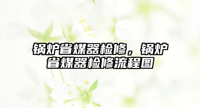 鍋爐省煤器檢修，鍋爐省煤器檢修流程圖