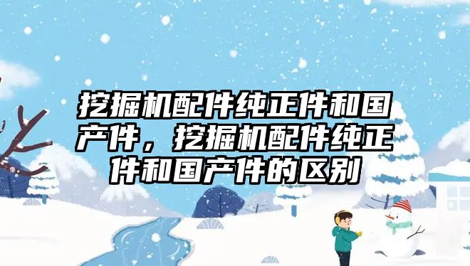 挖掘機(jī)配件純正件和國(guó)產(chǎn)件，挖掘機(jī)配件純正件和國(guó)產(chǎn)件的區(qū)別