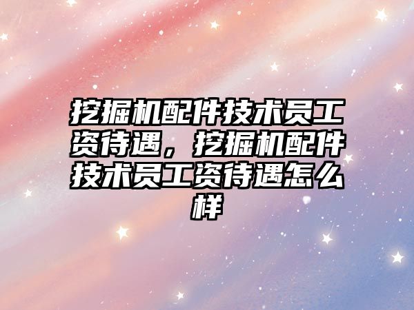 挖掘機配件技術(shù)員工資待遇，挖掘機配件技術(shù)員工資待遇怎么樣