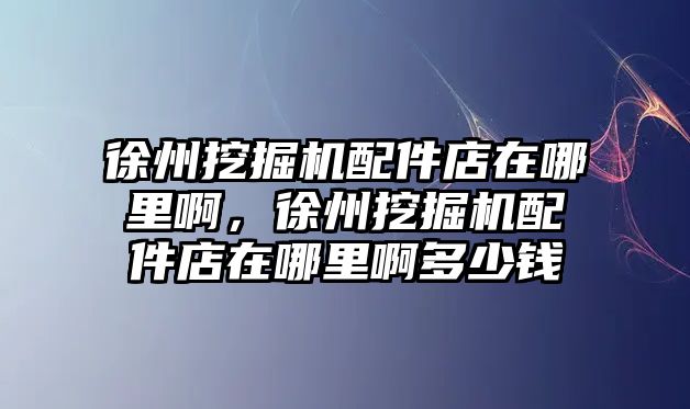 徐州挖掘機(jī)配件店在哪里啊，徐州挖掘機(jī)配件店在哪里啊多少錢(qián)