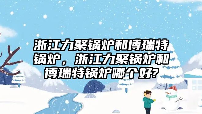 浙江力聚鍋爐和博瑞特鍋爐，浙江力聚鍋爐和博瑞特鍋爐哪個好?