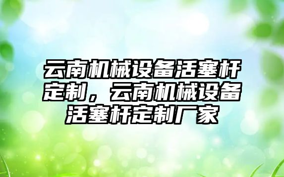 云南機械設(shè)備活塞桿定制，云南機械設(shè)備活塞桿定制廠家