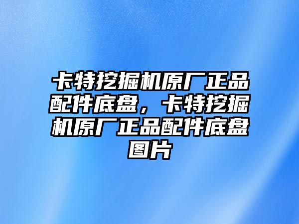 卡特挖掘機(jī)原廠正品配件底盤，卡特挖掘機(jī)原廠正品配件底盤圖片