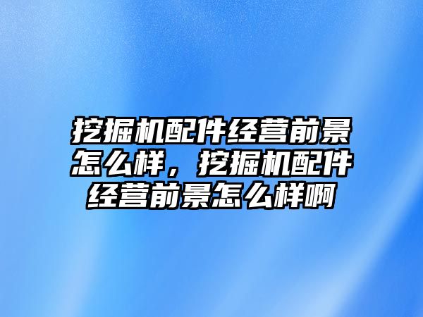 挖掘機配件經(jīng)營前景怎么樣，挖掘機配件經(jīng)營前景怎么樣啊