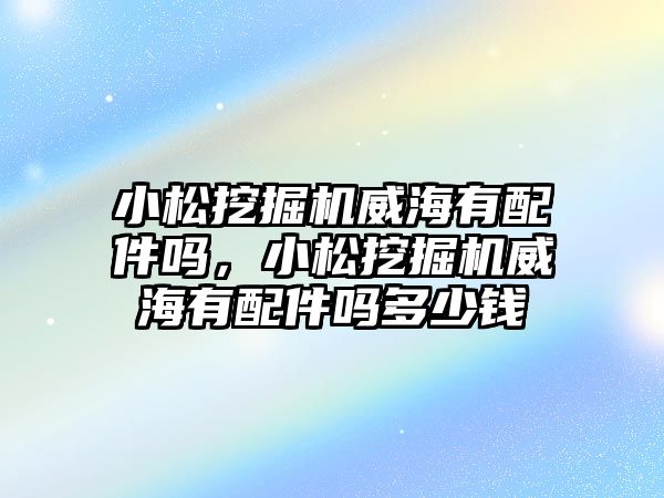 小松挖掘機威海有配件嗎，小松挖掘機威海有配件嗎多少錢