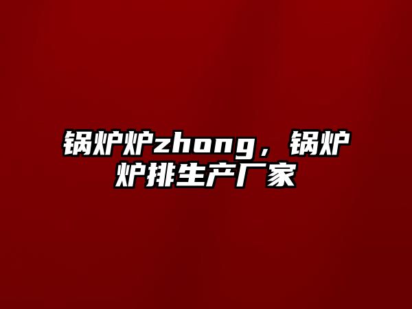 鍋爐爐zhong，鍋爐爐排生產(chǎn)廠家