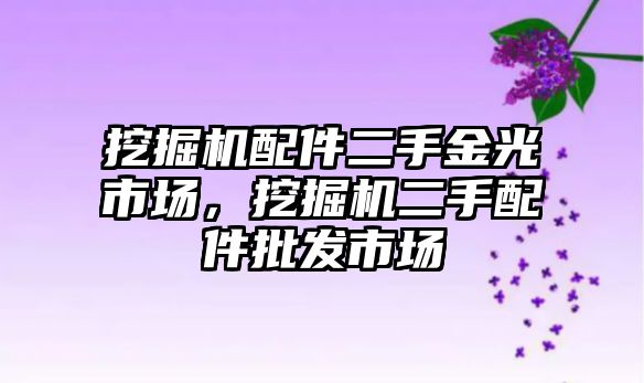 挖掘機配件二手金光市場，挖掘機二手配件批發(fā)市場