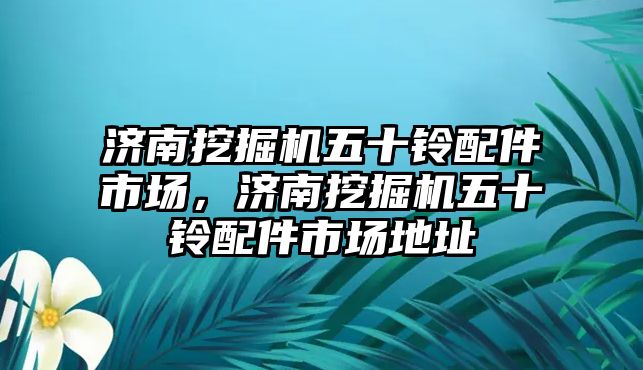 濟南挖掘機五十鈴配件市場，濟南挖掘機五十鈴配件市場地址