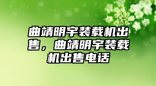 曲靖明宇裝載機出售，曲靖明宇裝載機出售電話